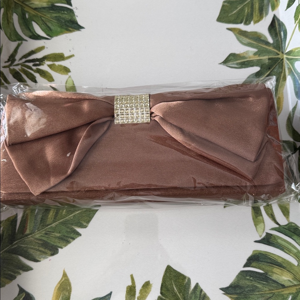 Bijoux Terner Gold Satin Clutch